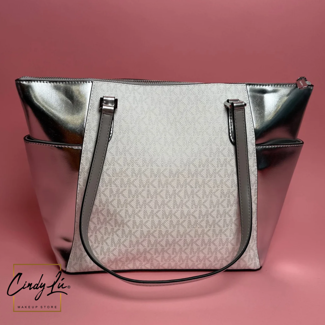 TOTE BLANCO/PLATA - MICHAEL KORS