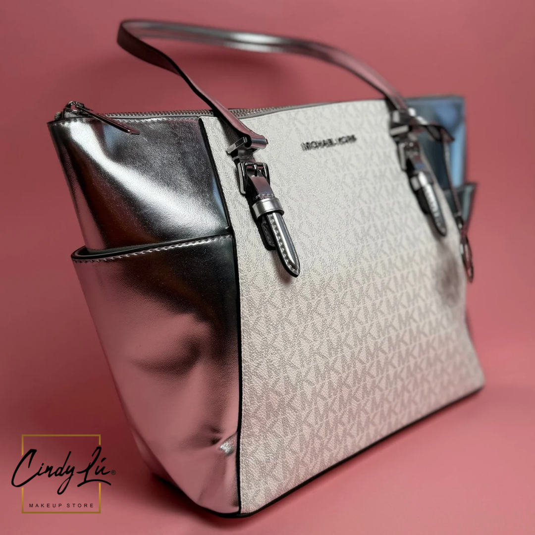 TOTE BLANCO/PLATA - MICHAEL KORS