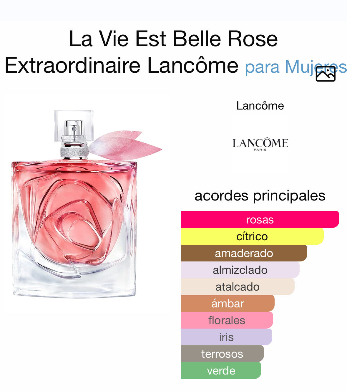 PERFUME LA VIDA ES BELLA ROSE EXTRAORDINARIE 100ML EDP MUJER - LANCOME