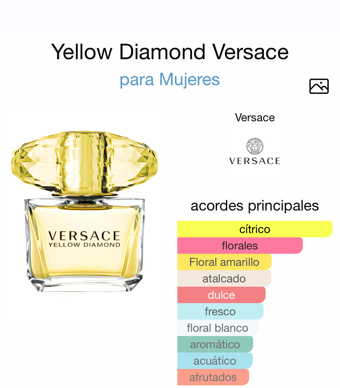 Perfume mujer Yellow Diamond EDT 50ML - VERSACE