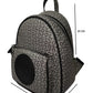 MOCHILA GRIS NEGRO - GUESS