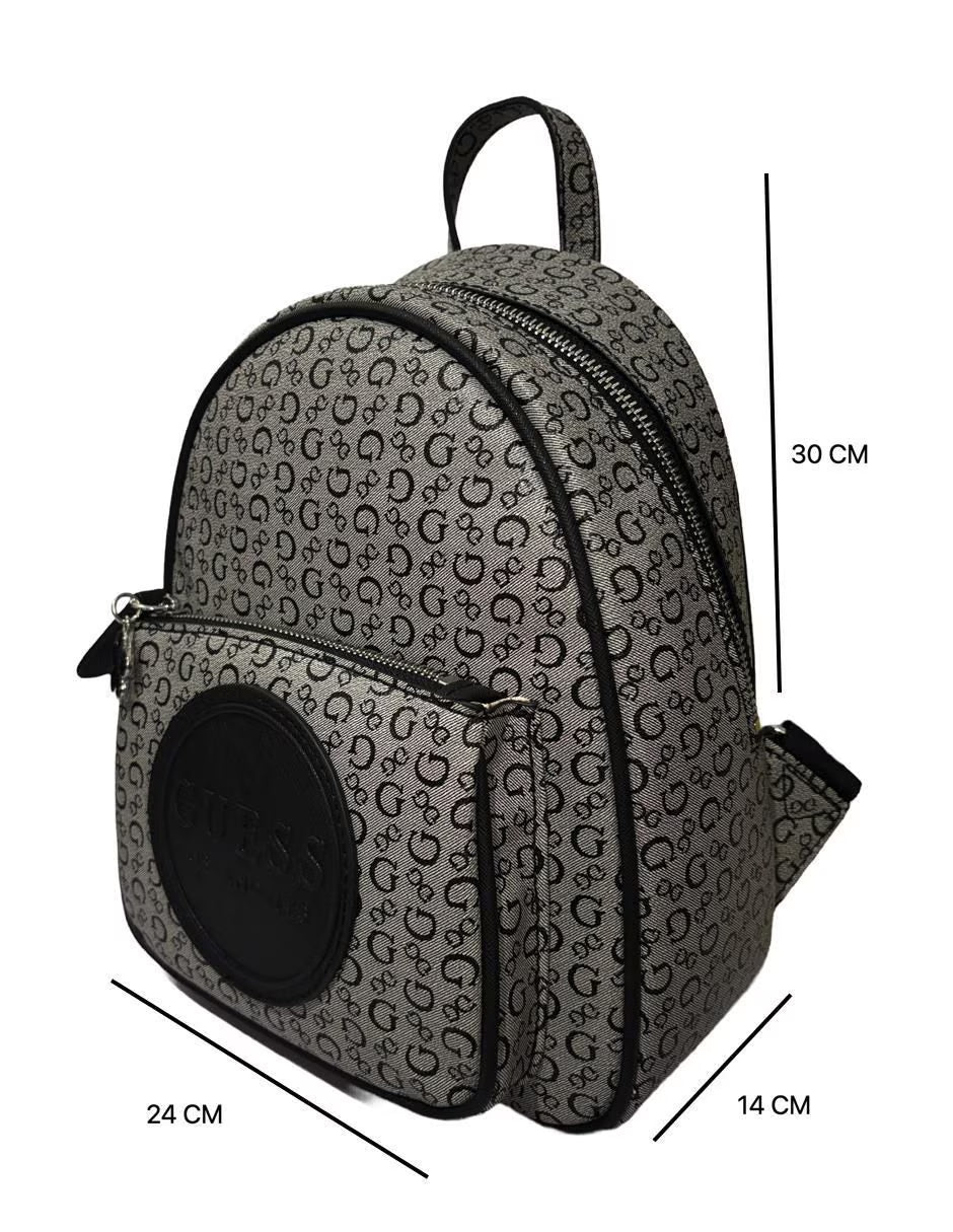 MOCHILA GRIS NEGRO - GUESS