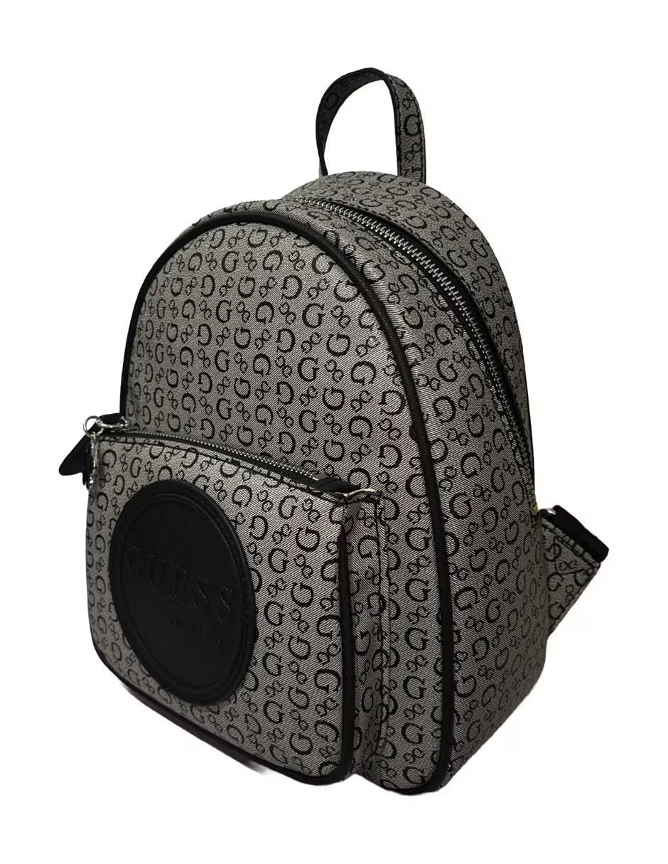MOCHILA GRIS NEGRO - GUESS