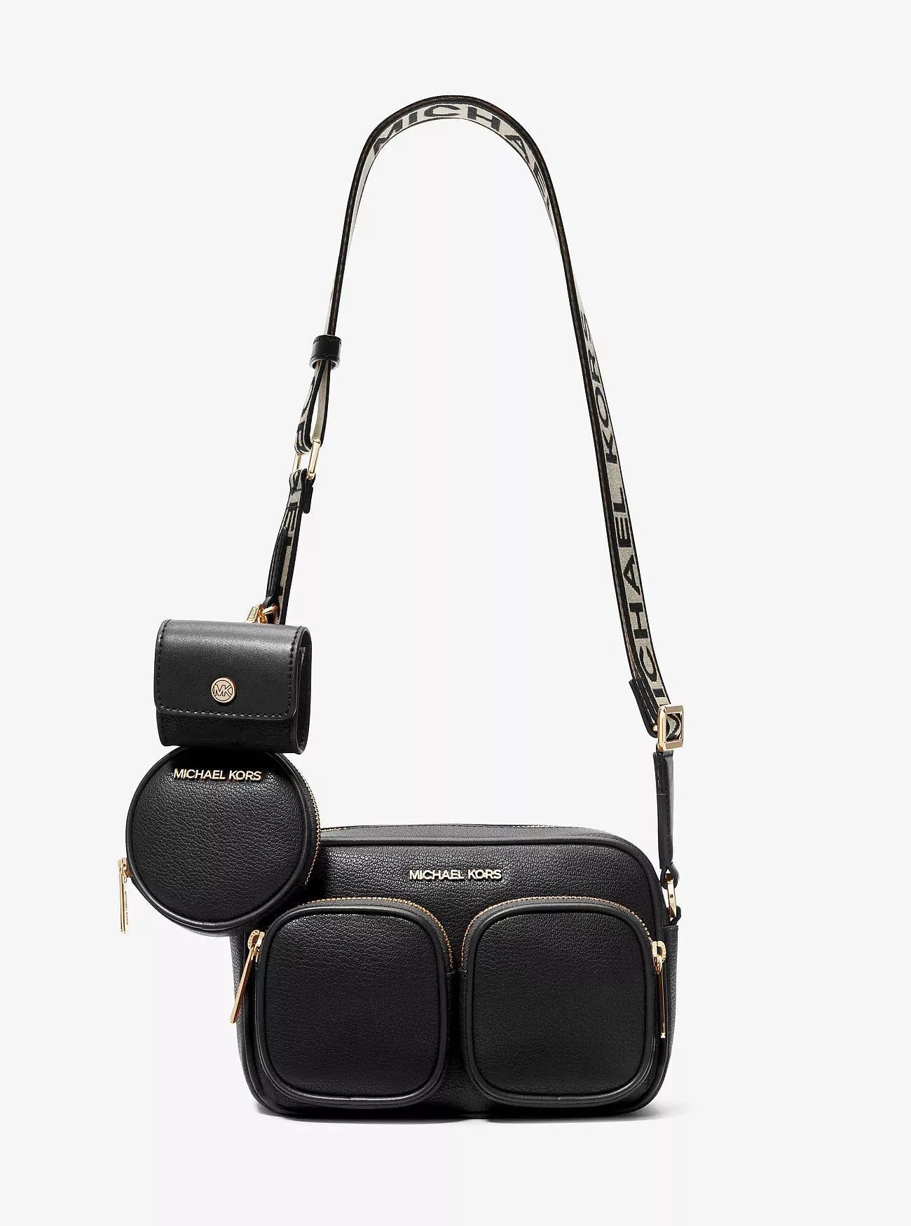CARTERA NEGRA TRAVEL CON ACCESORIOS - MICHAEL KORS