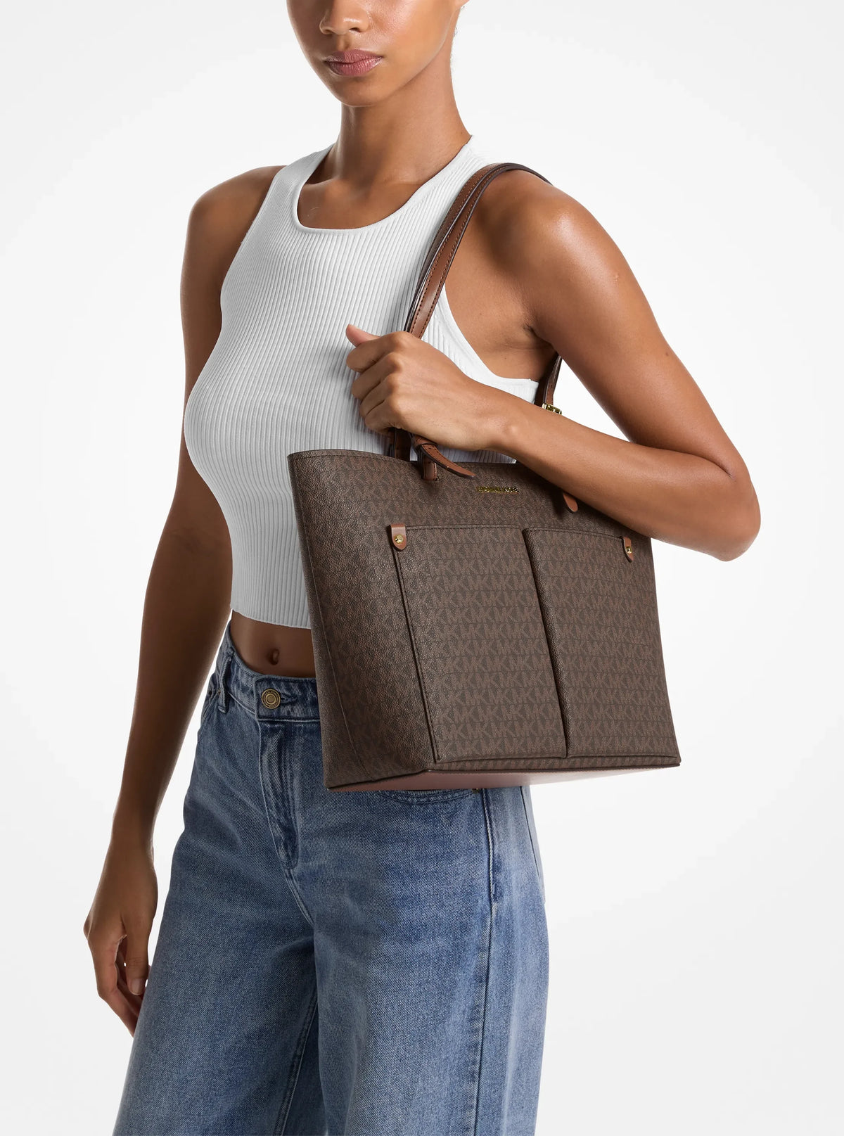TOTE JET SET MEDIANO CAFÉ MK - MICHAEL KORS