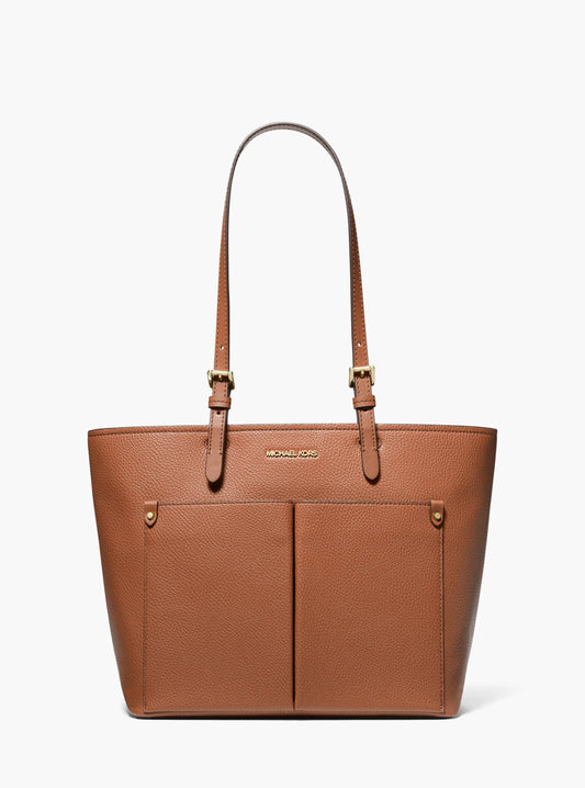 TOTE JET SET MEDIANO CUERO CAFÉ - MICHAEL KORS
