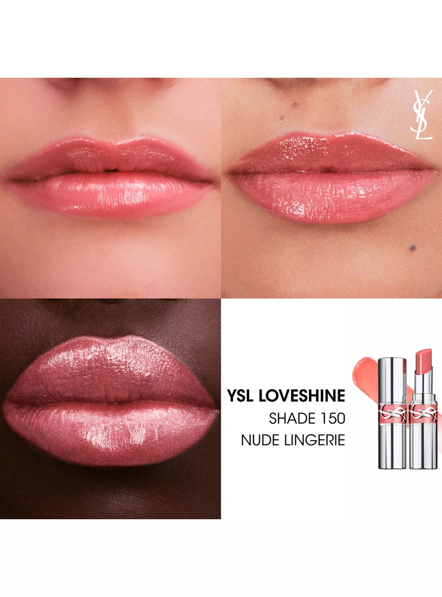 BALSAMO DE LABIOS YSL LOVESHINE 150 NUDE LINGERIE - YSL