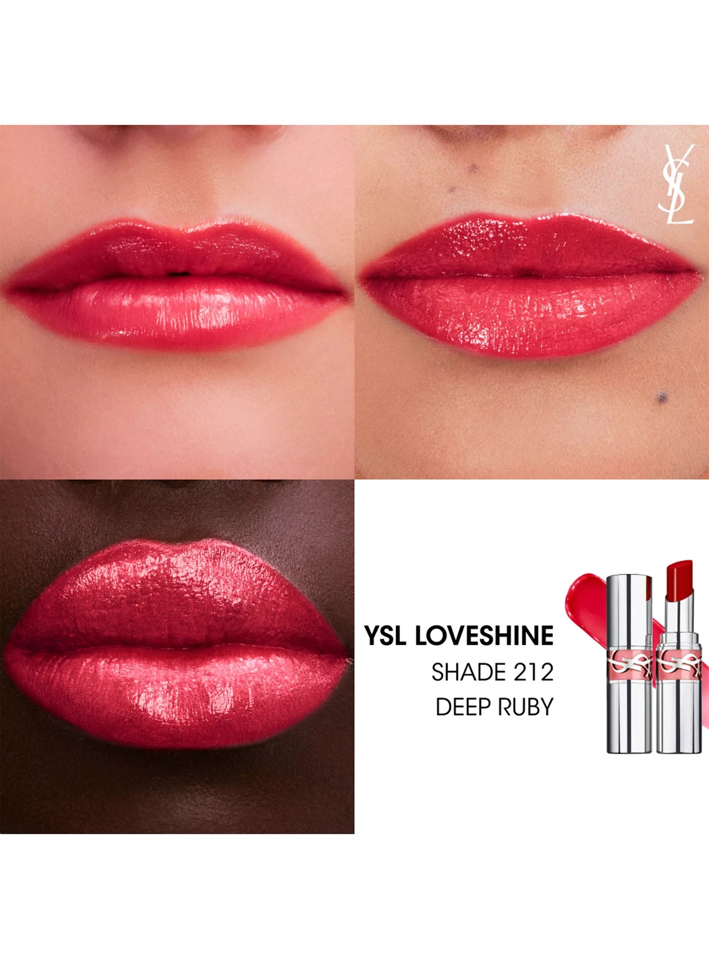 BALSAMO DE LABIOS YSL LOVESHINE 212 DEEP RUBY - YSL