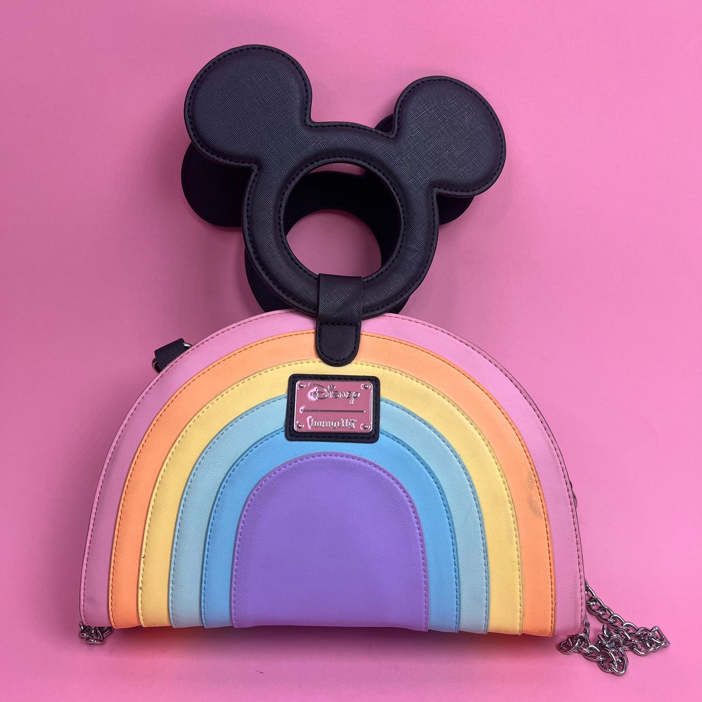 CARTERA MICKEY MOUSE ARCOÍRIS - LOUNGEFLY X DISNEY (usado)