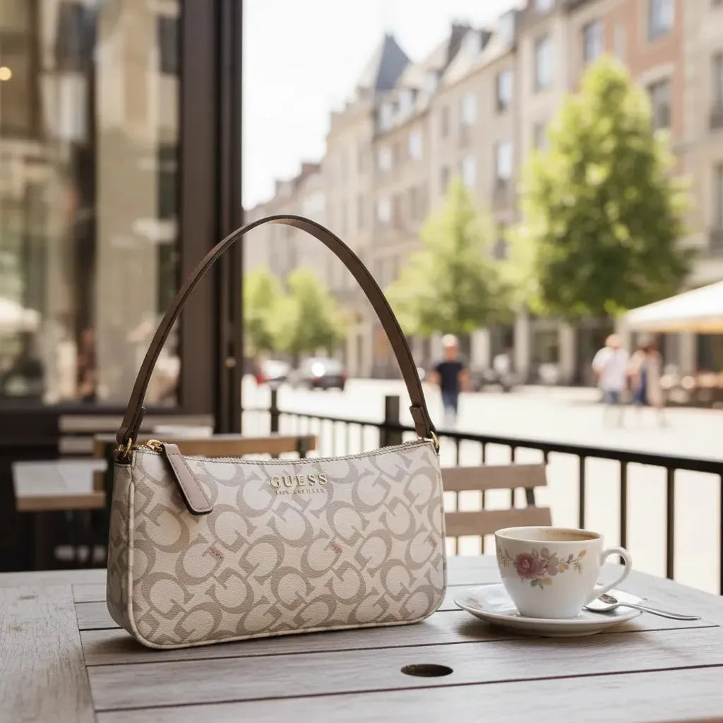 CROSSBODY KARLAN MINI BEIGE  - GUESS