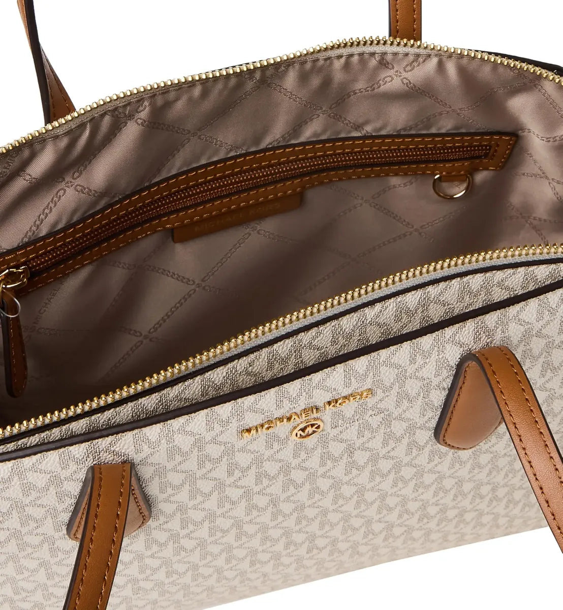 TOTE MARILYN VAINILLA/CAFÉ MK - MICHAEL KORS