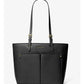 TOTE JET SET MEDIANO CUERO NEGRO - MICHAEL KORS