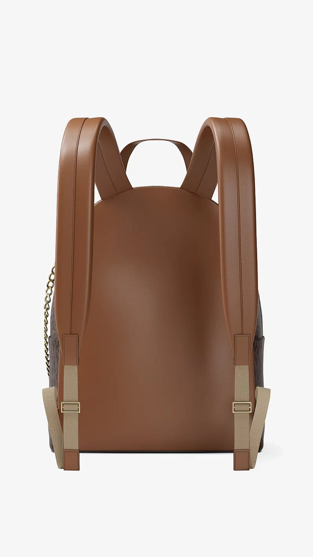 MOCHILA CUERO GRANDE NEGRA CAFÉ MK - MICHAEL KORS