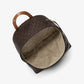 MOCHILA CUERO GRANDE NEGRA CAFÉ MK - MICHAEL KORS