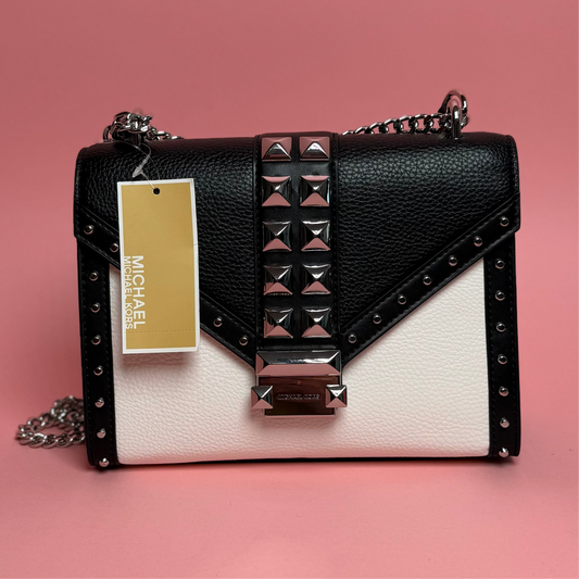 Bandolera Cece Tachas Blanco/Negro - Michael Kors