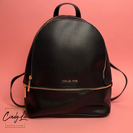 MOCHILA CUERO MEDIANA NEGRA - MICHAEL KORS