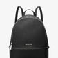 MOCHILA CUERO MEDIANA NEGRA - MICHAEL KORS