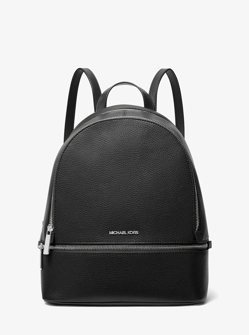 MOCHILA CUERO MEDIANA NEGRA - MICHAEL KORS