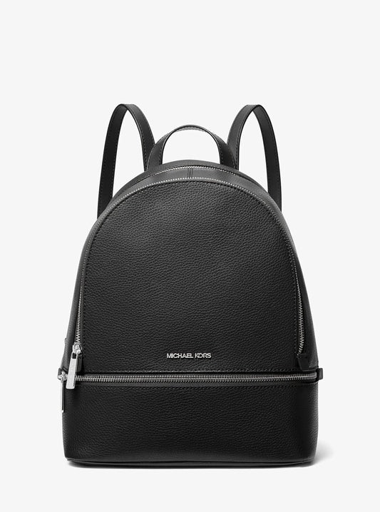 MOCHILA CUERO MEDIANA NEGRA - MICHAEL KORS