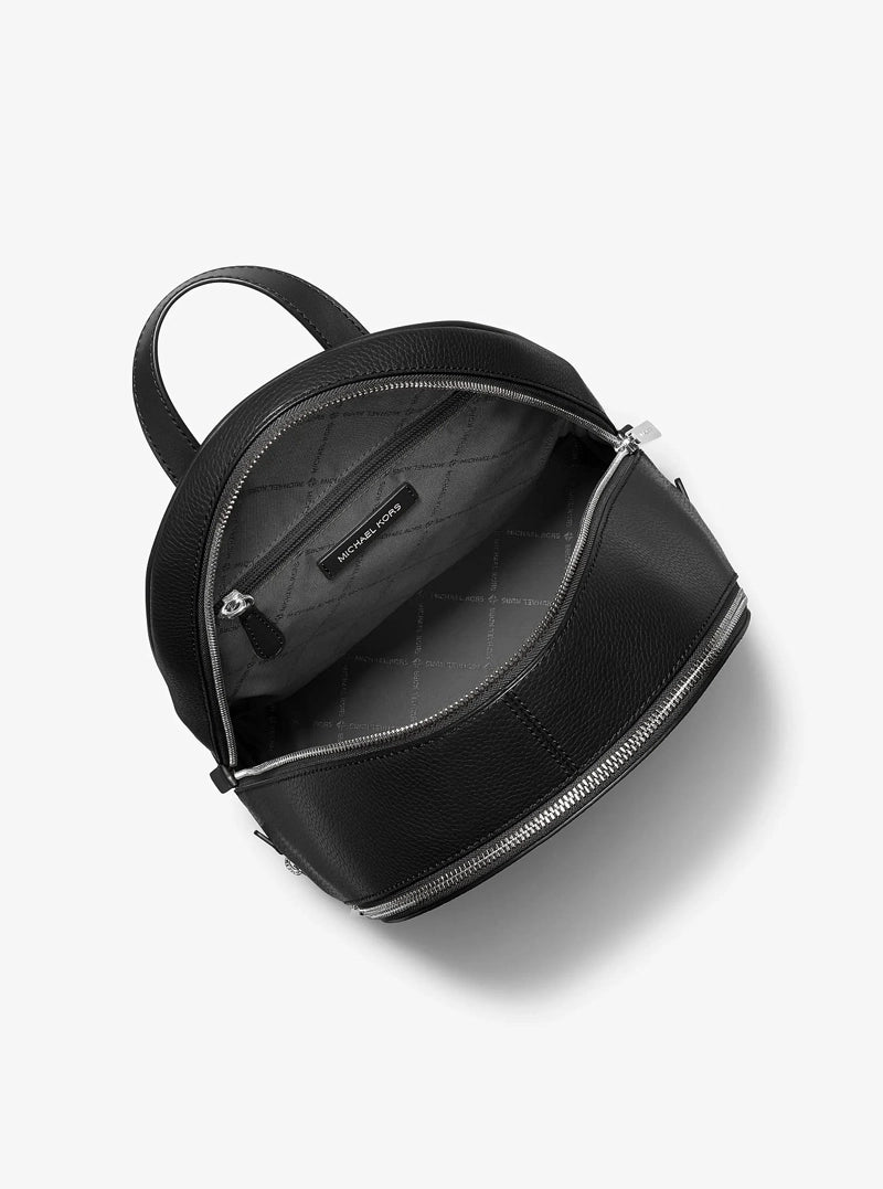 MOCHILA CUERO MEDIANA NEGRA - MICHAEL KORS
