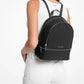 MOCHILA CUERO MEDIANA NEGRA - MICHAEL KORS