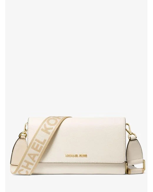 BANDOLERA WALLET NEUTRA CUERO - MICHAEL KORS