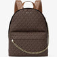 MOCHILA CUERO GRANDE NEGRA CAFÉ MK - MICHAEL KORS